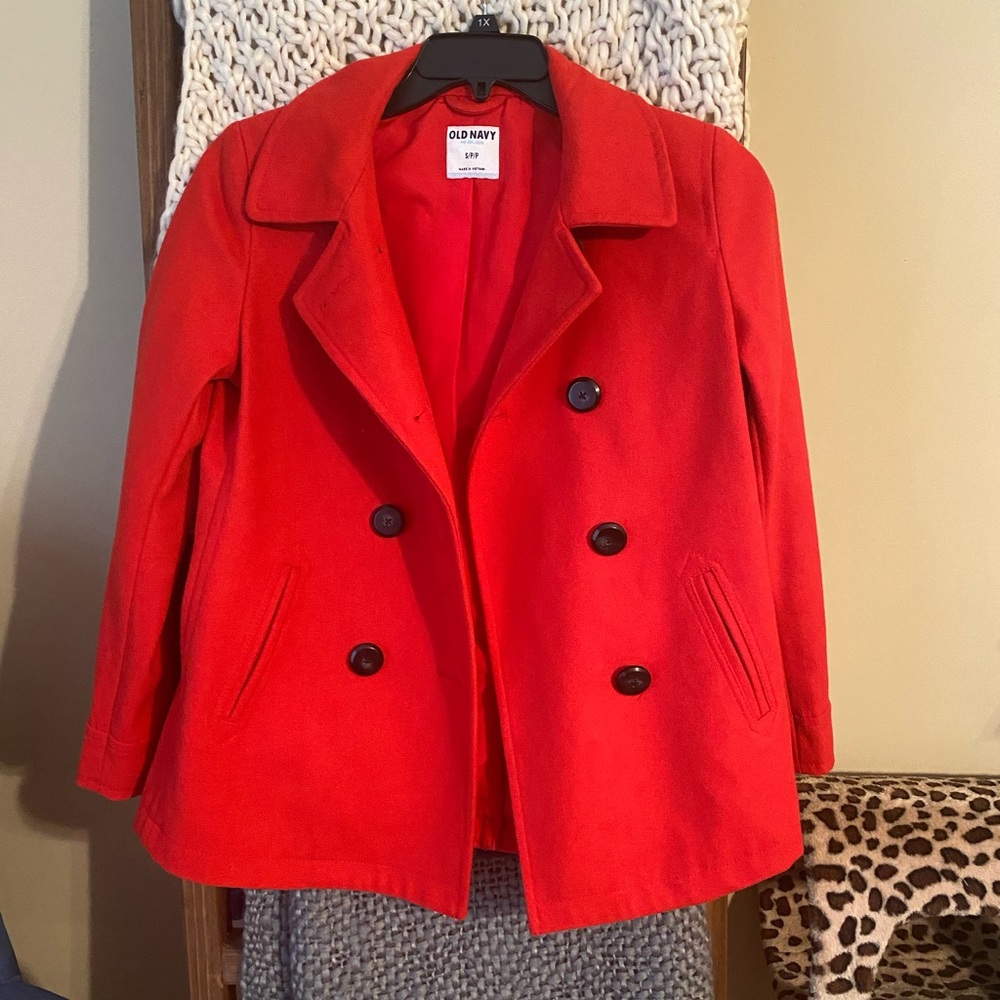Red Pea Coat